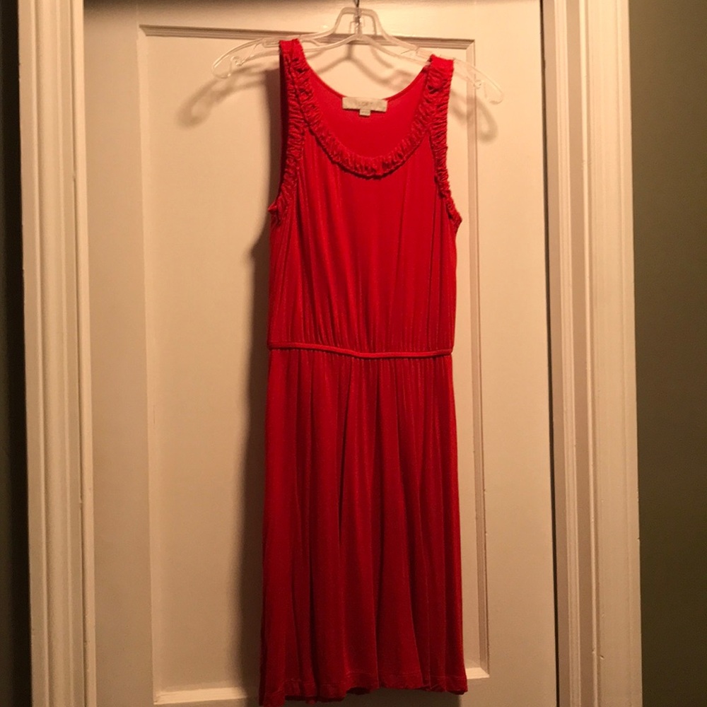 Loft summer dress red